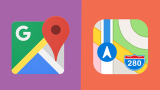 Google Maps en Apple Maps logo