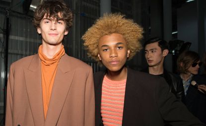 Males modelling Sir Paul Smith's collection