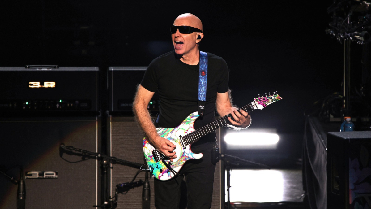 Joe Satriani of SatchVai Band performs at Meridian Hall on May 13, 2026 in Toronto, Ontario