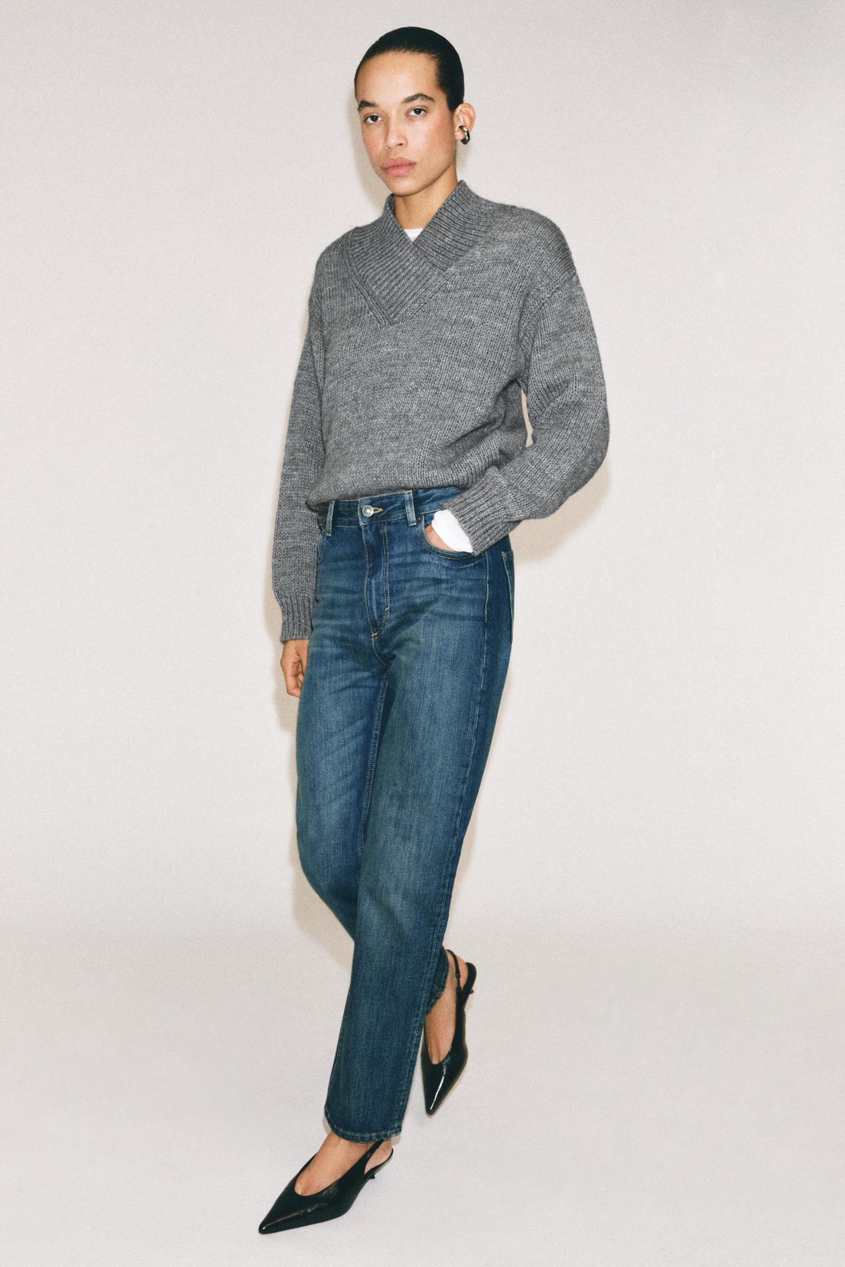 Zw Collection High-Rise Straight-Fit Jeans - Blue - 26 (us 2)
