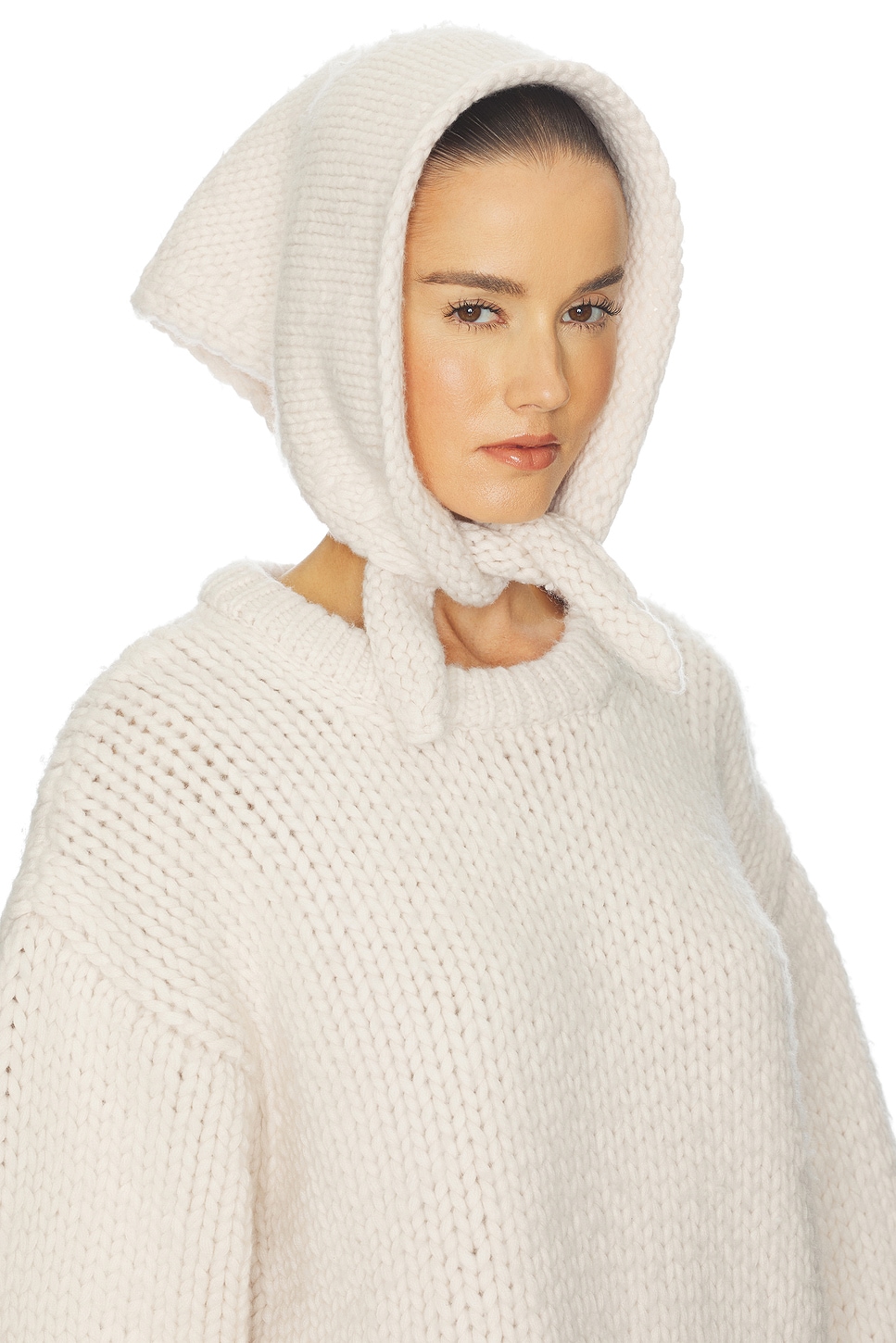 Kelcey Hand Knit Kerchief Scarf