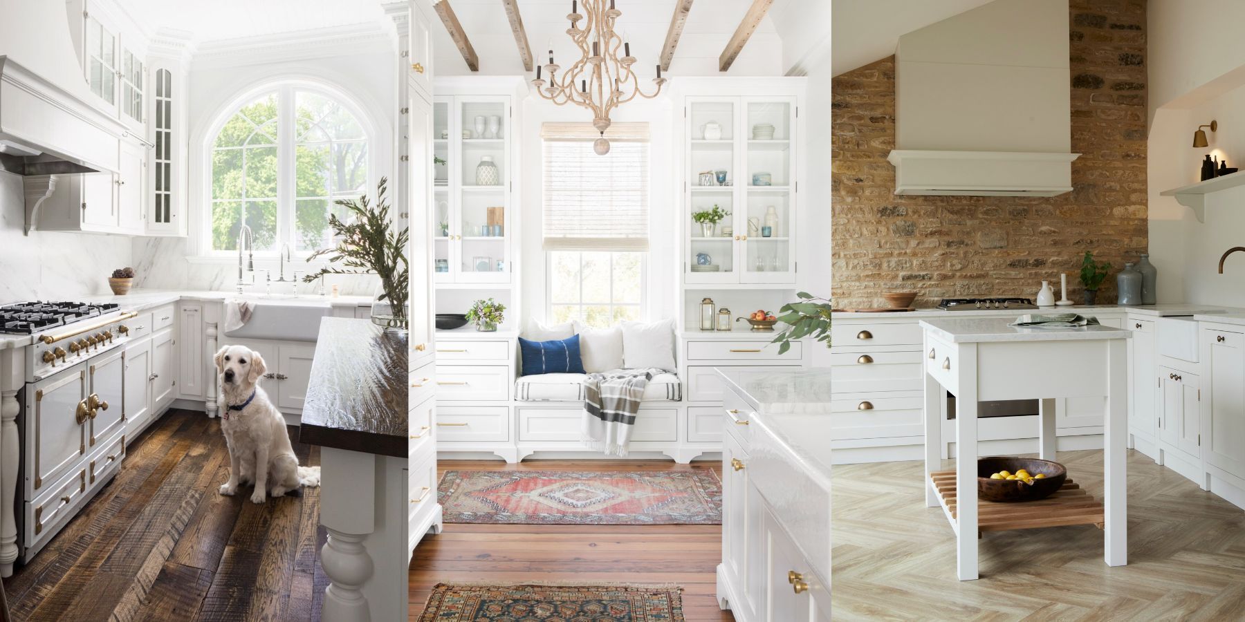 White modern farmhouse kitchen ideas: 10 ways to achieve a bright and ...