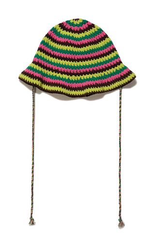 A colourful crochet hat from the FRAME x Julia Sarr Jamois collection