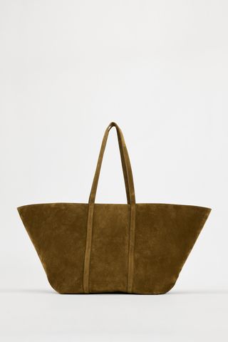 Suede Tote Bag