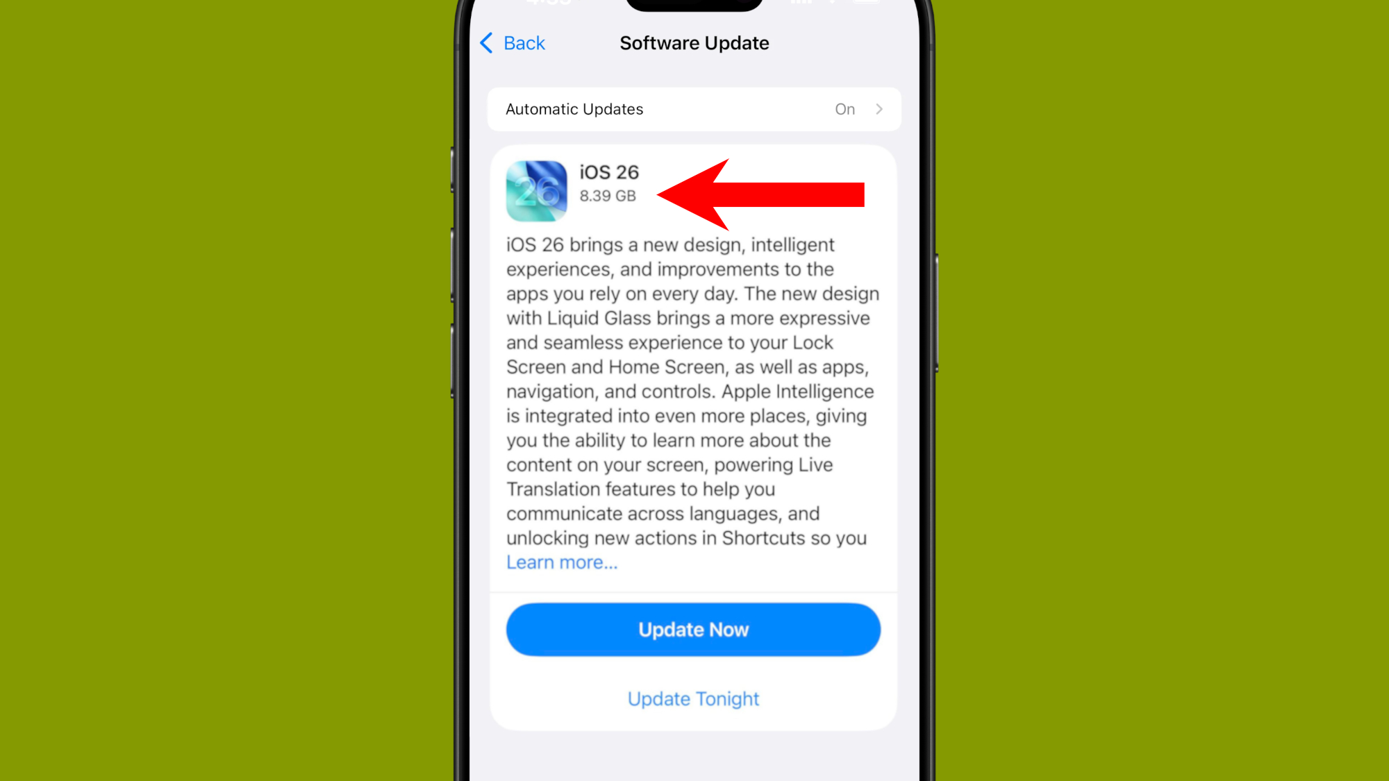 How to download iOS 26 tutorial screenshot