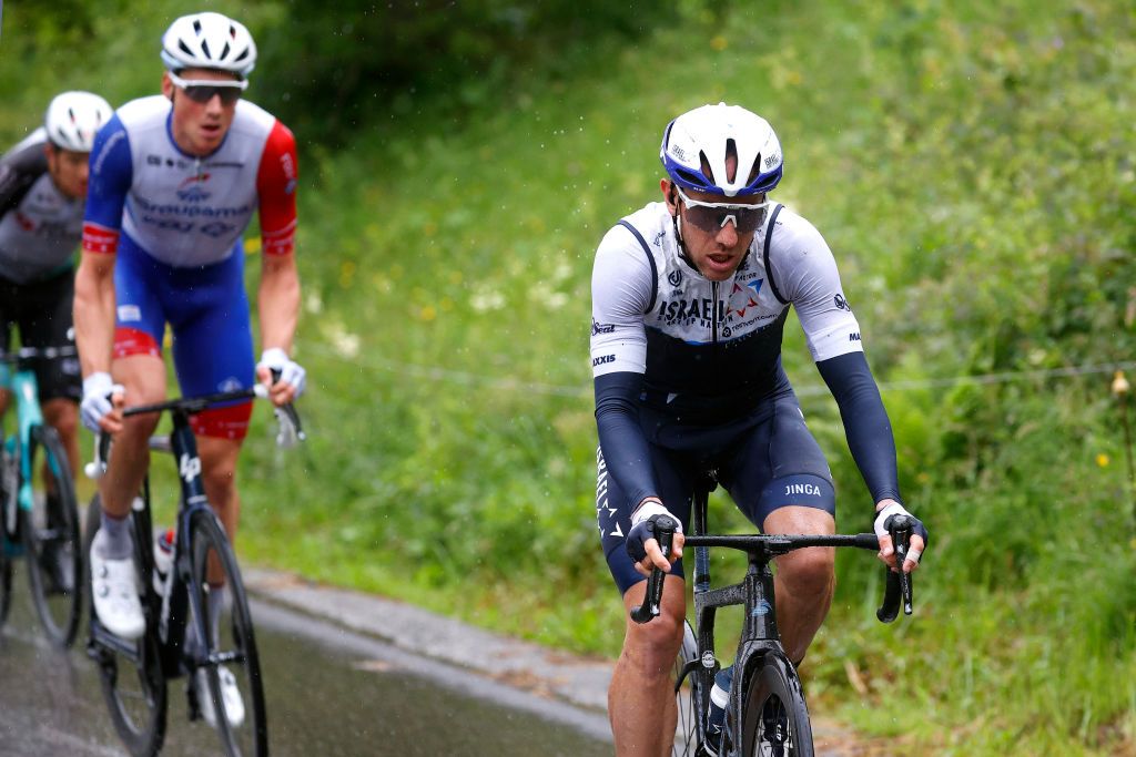 TIGNES FRANCE JULY 04 Michael Woods of Canada and Team Israel StartUp Nation in the Breakaway during the 108th Tour de France 2021 Stage 9 a 1449km stage from Cluses to Tignes Monte de Tignes 2107m LeTour TDF2021 on July 04 2021 in Tignes France Photo by Chris GraythenGetty Images