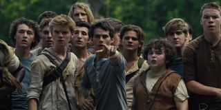 Maze Runner cast including Thomas Brodie-Sangster, Dylan O'Brien and Will Poulter