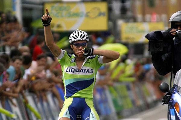 Luca Paolini (Liquigas) celebrates