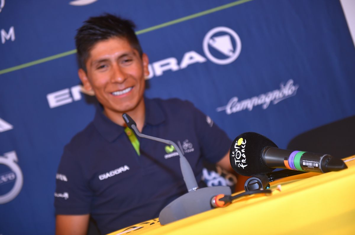 A smiling Nairo Quintana