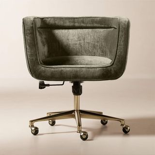 Green office swivel chair