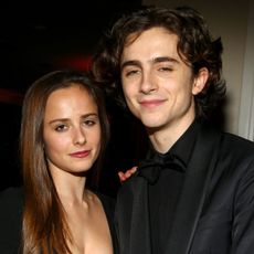 Timothée Chalamet and Pauline Chalamet at the Amazon Golden Globes after party in 2018