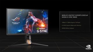 Un monitor gaming de Nvidia con tasa de refresco de 500Hz