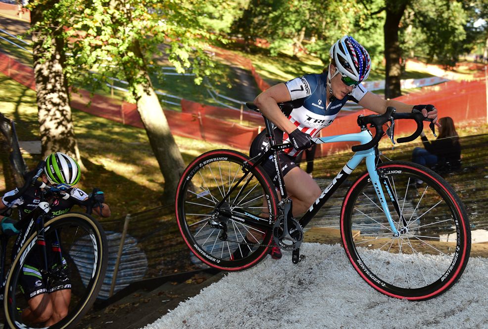 USA Champion Katie Compton (Trek-Panache) winning the 2014 race