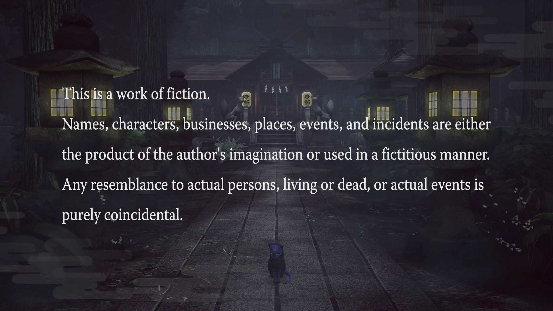 Atlus disclaimer in Raidou Remastered: The Mystery of the Soulless Army