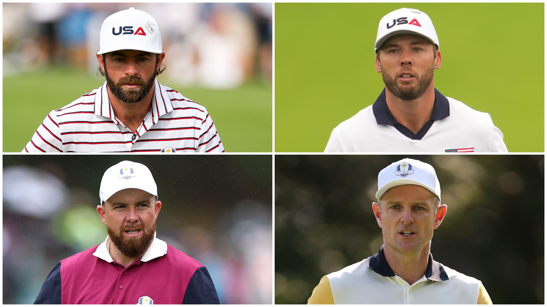 Cameron Young, Sam Burns, Shane Lowry, Justin Rose 