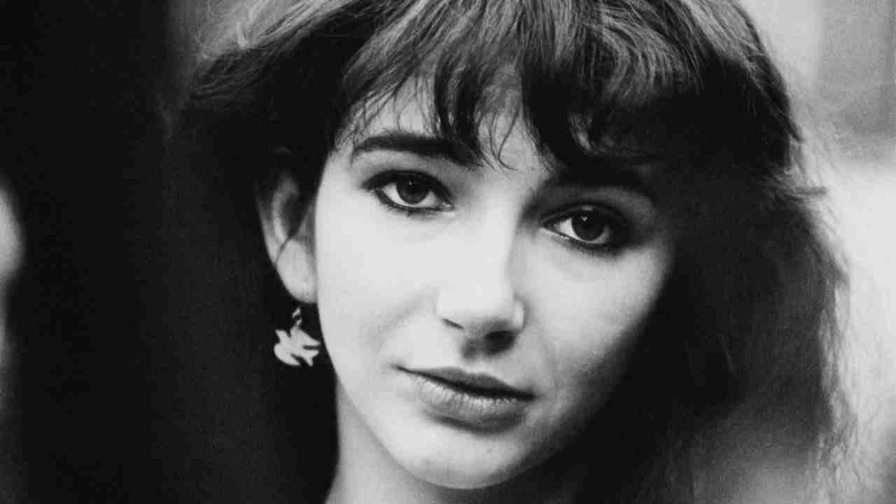 Kate Bush posing for a photograph in 1978