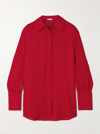 Bridget Silk-Blend Crepe Shirt