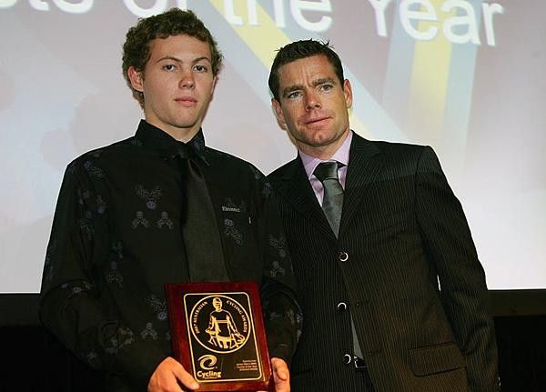 Cadel Evans was busy on awards night.