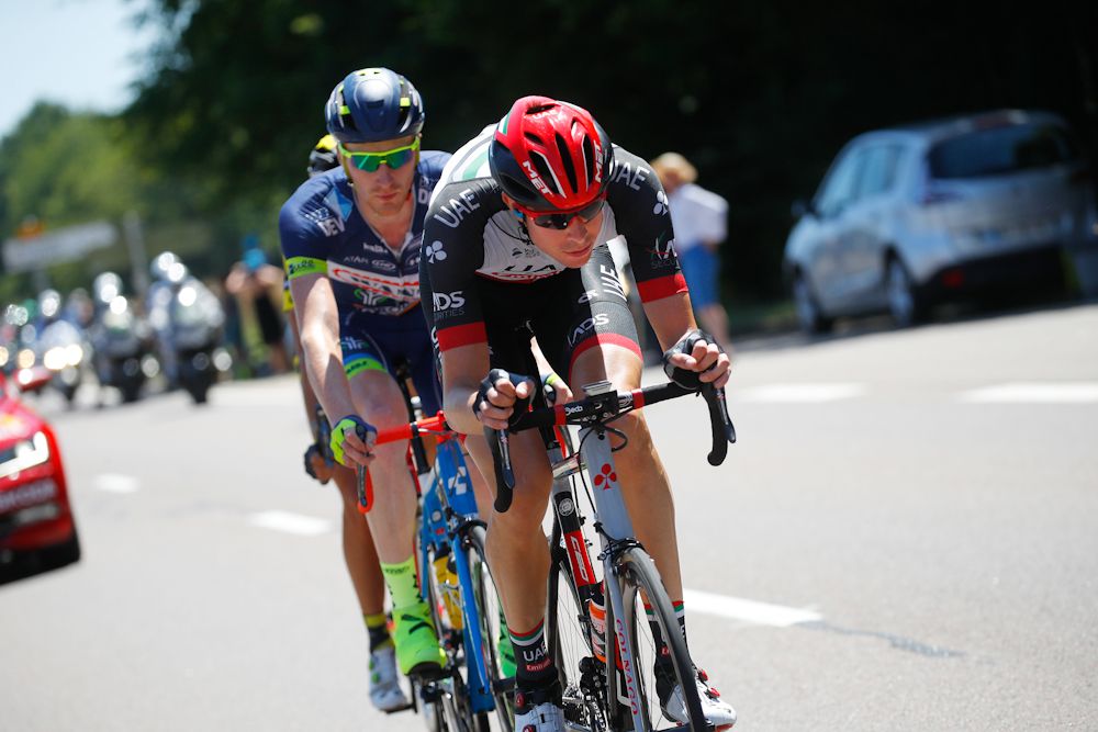 The breakaway on the move during stage 6 at the Tour de France