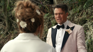 darcy and tom argue in shotgun wedding