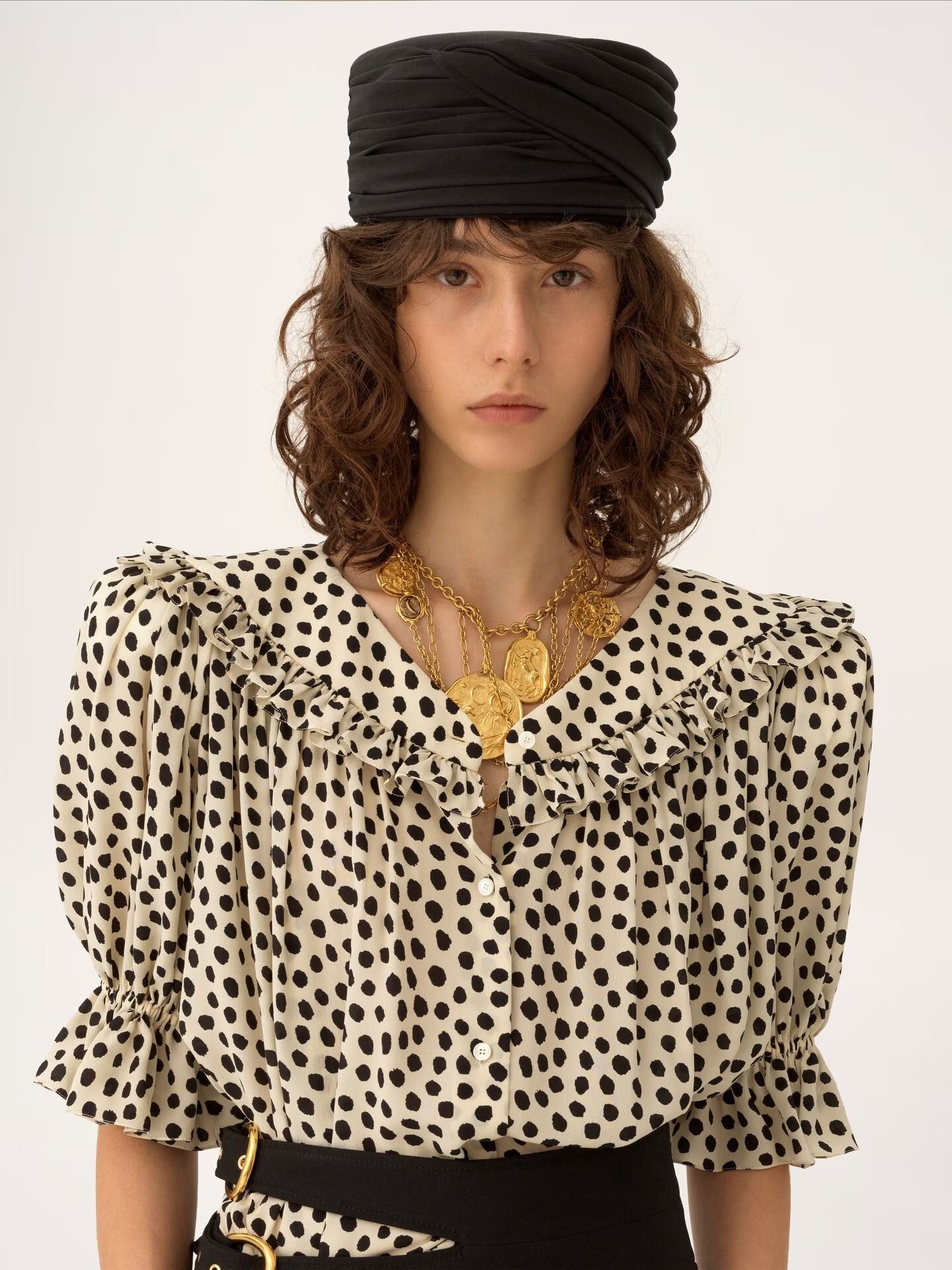 Chloé, The Chloé Toque Hat in Silk Crêpe