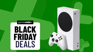 Black Friday Xbox Series S deal hero image with a green background