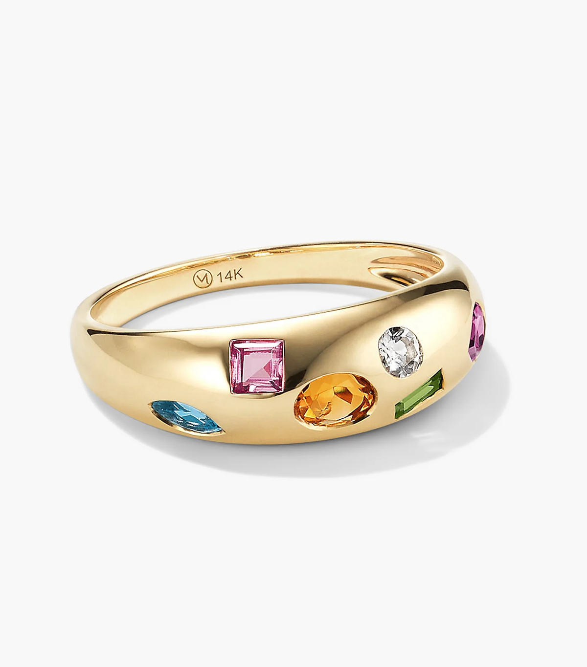 Mejuri, 14k Yellow Gold / Multi-Gemstone / 5