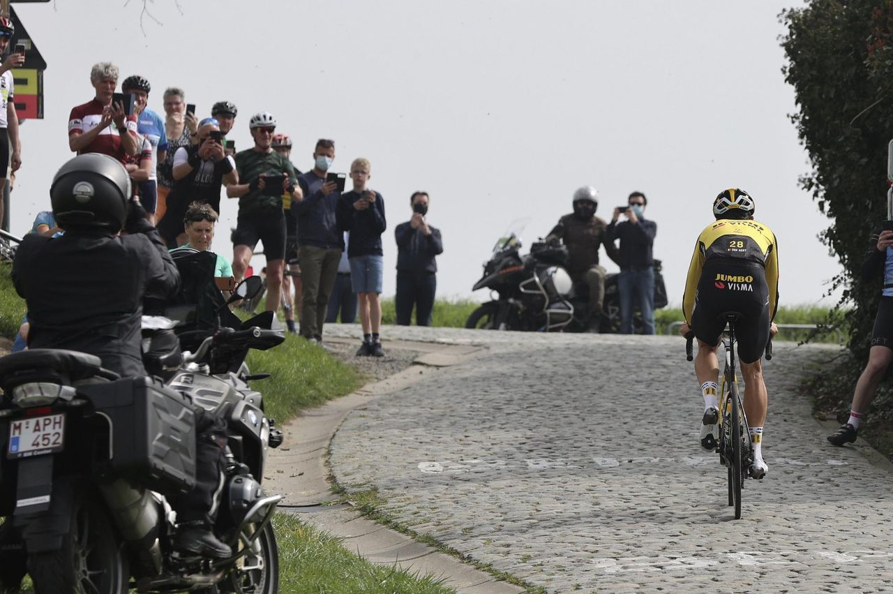 Tour de Flanders 2021 Ronde Van Vlaanderen 2021 Recon at the parcours 01042021 Wout Van Aert BEL Jumbo Visma photo Jan De MeuleneirPNBettiniPhoto2021
