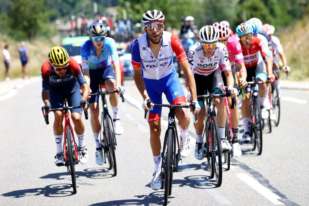 Thibaut Pinot (Groupama-FDJ) was in the stage 14 break