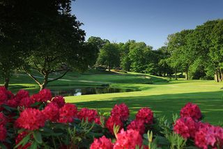 The par 3, 7th hole at The Stoke Park Club, on June 4, in Stoke Poges, England. (Photo by David Cannon/Getty Images