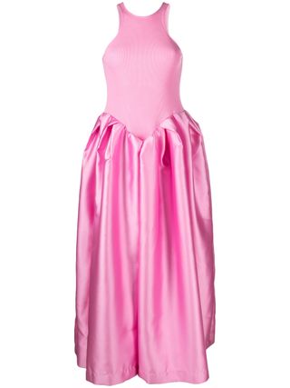 Pink Puff Skirt Dress