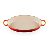 Le Creuset Enamel Cast Iron Signature Oval Baker, 3 qt., Flam| Was $200 Now $149 at Amazon