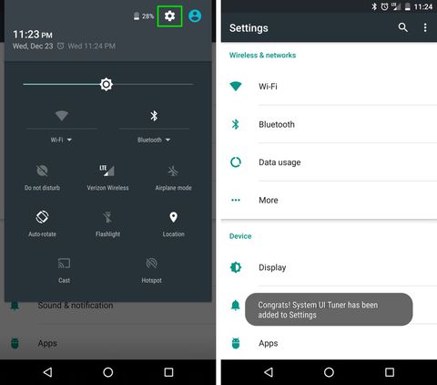 download system ui tuner for android