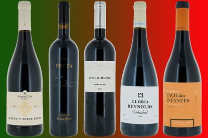 five bottles of wine