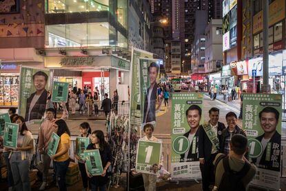 Hong Kong district council elections.