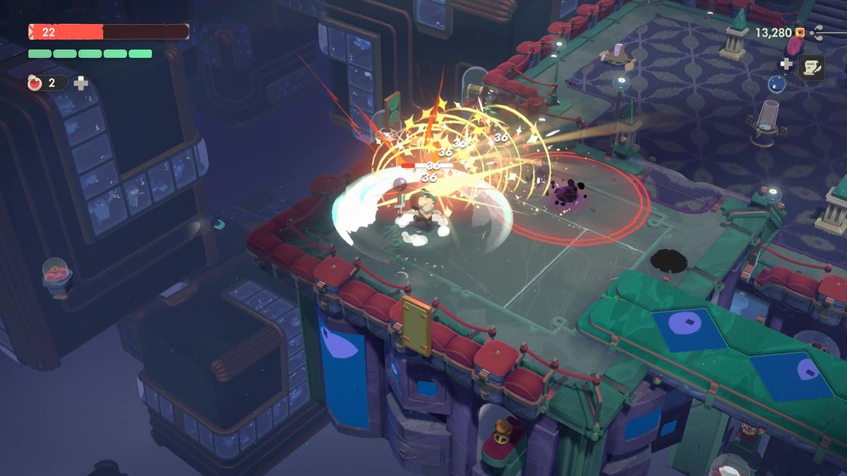 Fighting through The Gallery in Moonlighter 2