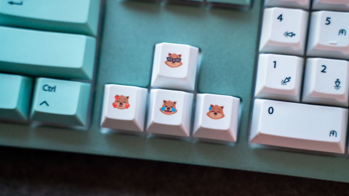 Wombat Pine Professional on a gray desk mat