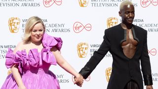 Nicola Coughlan and Ncuti Gatwa attend the Virgin Media British Academy Television Awards at The Royal Festival Hall on May 08, 2022 in London, England