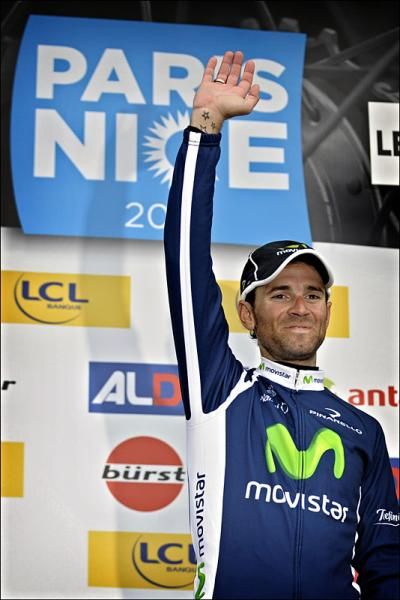 Alejandro Valverde (Movistar) won stage 3 at Paris-Nice.