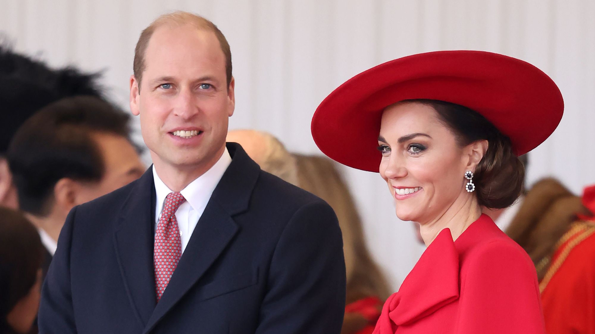 The Prince and Princess of Wales attend a ceremonial welcome for The President and the First Lady of the Republic of Korea