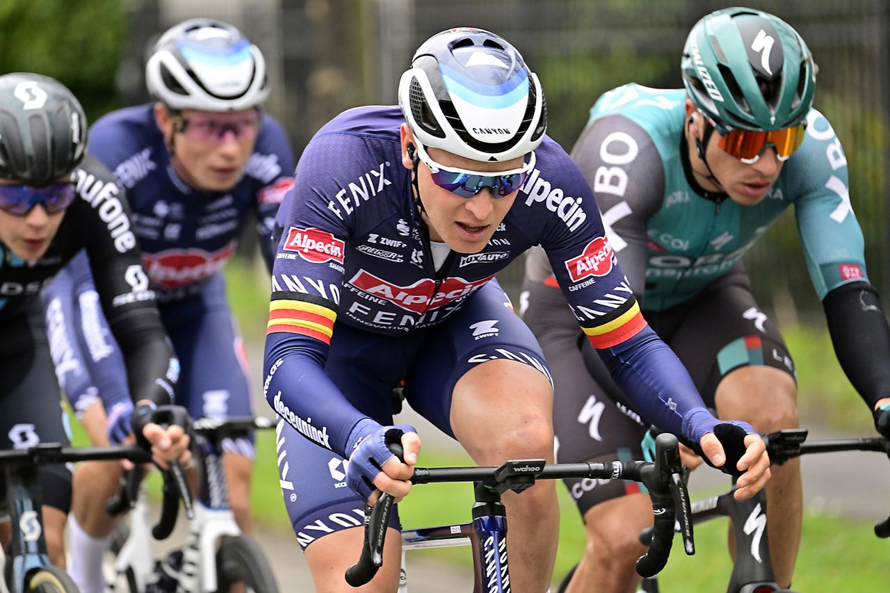 Tim Merlier in action at Scheldeprijs