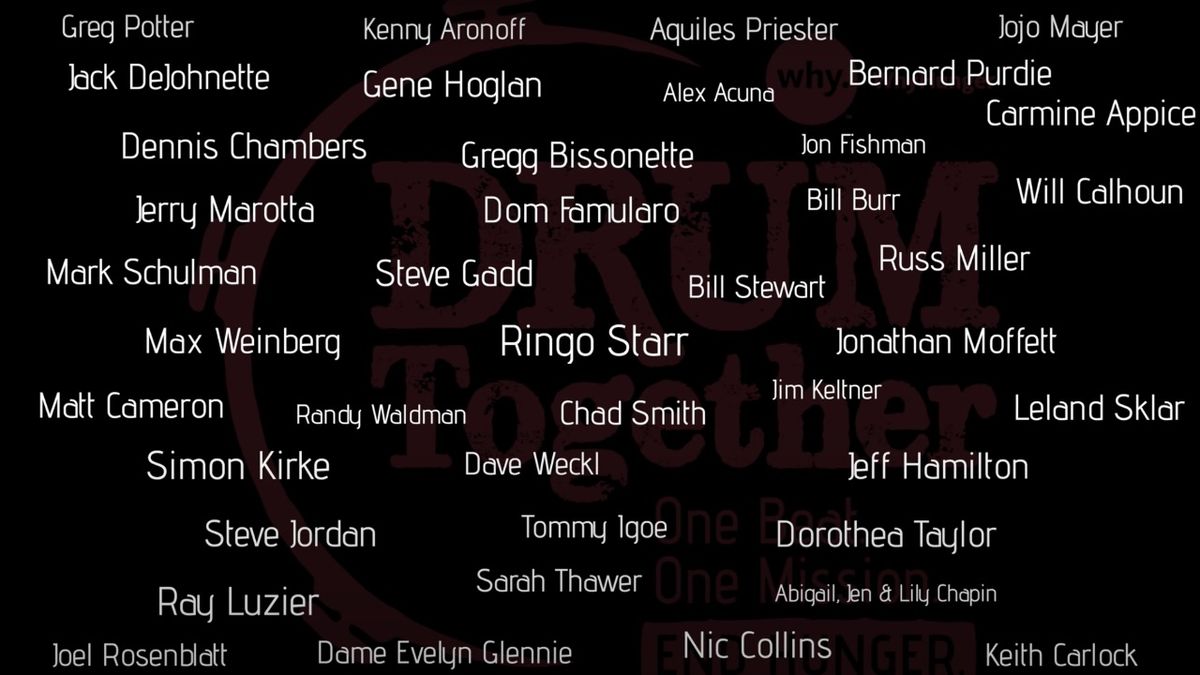 100 drummers play The Beatles Come Together