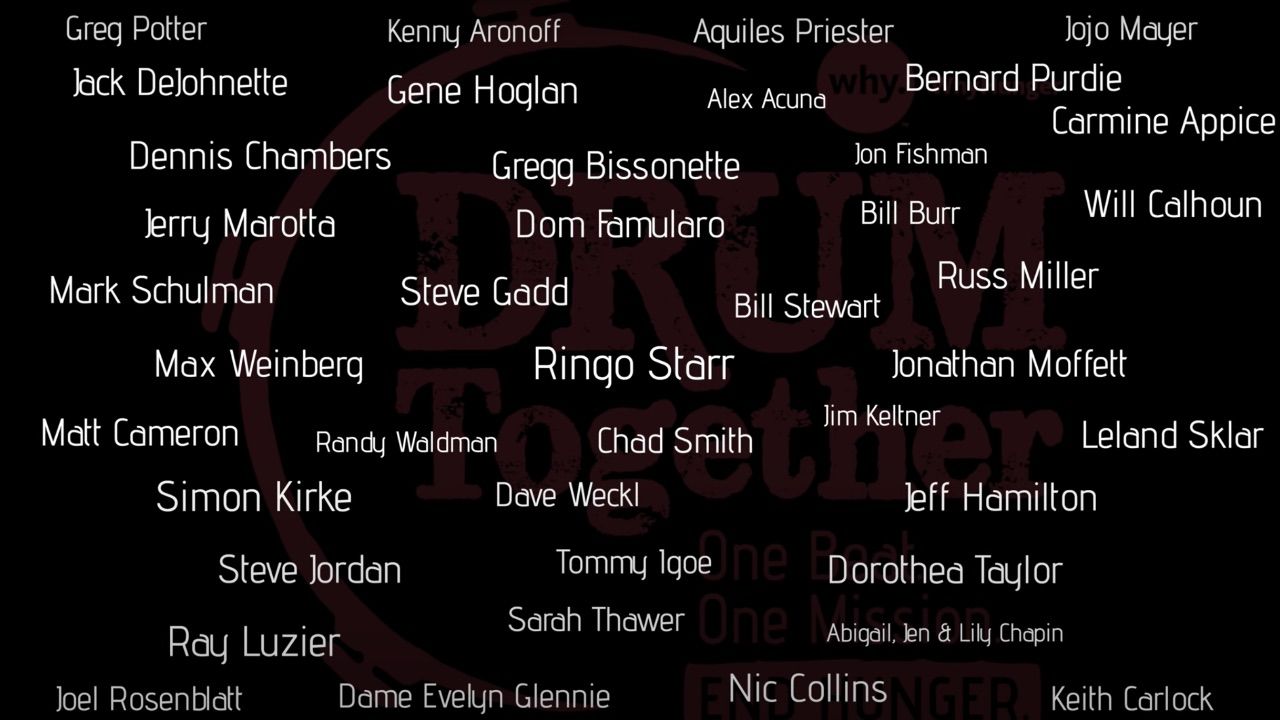 100 drummers play The Beatles Come Together