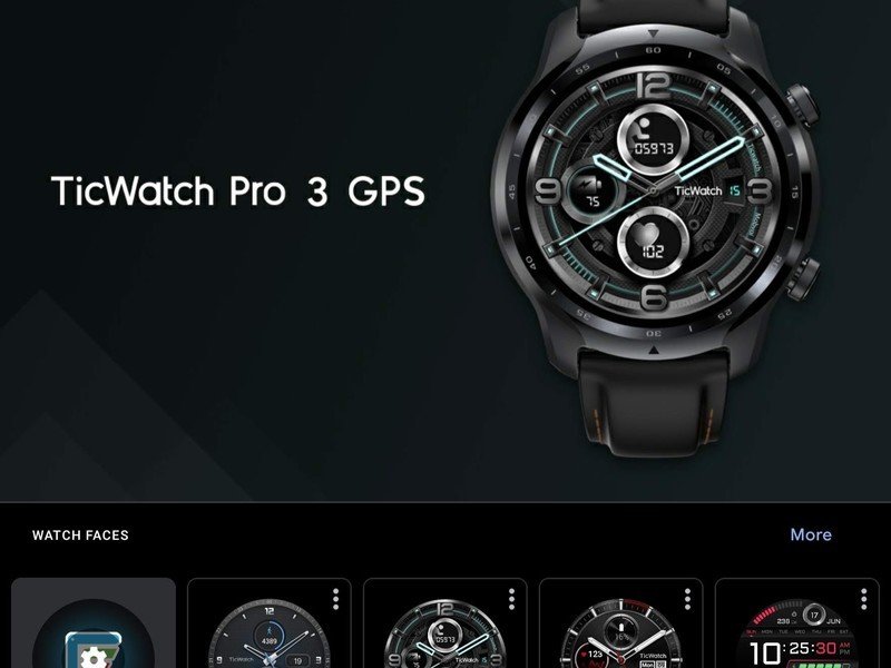 Screenshot of the Wear OS app