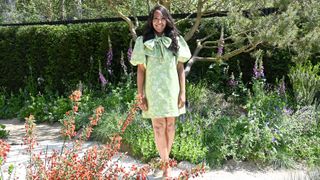 Angellica Bell attends the Stroke Association's Garden for Recovery at RHS Chelsea Flower Show 2024 on May 20, 2024