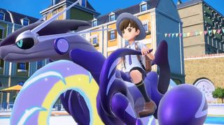 Pokemon Scarlet and Violet kid on Miraidon