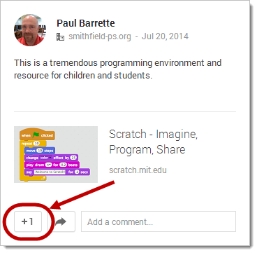 Google+ 21 Day Challenge: Day 5 - +1s on Posts and Comments