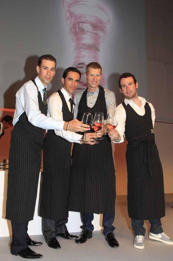 Nibali, Contador, Hesjedal and Cavendish