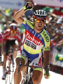 Peter Sagan (Tinkoff - Saxo) wins stage 3 of the Vuelta a Espana