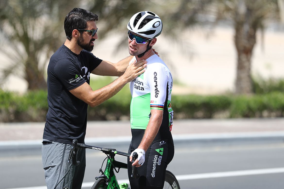 Cavendish fell on the same shoulder he injured at the 2017 Tour de France